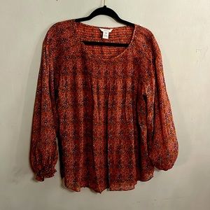 Silk Sundance top beautiful fall colors